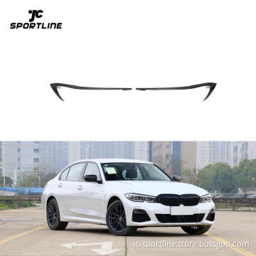 Carbon Fiber Headlight Cover Eyebrows for BMW 3 Series G20 G28 (2019+)